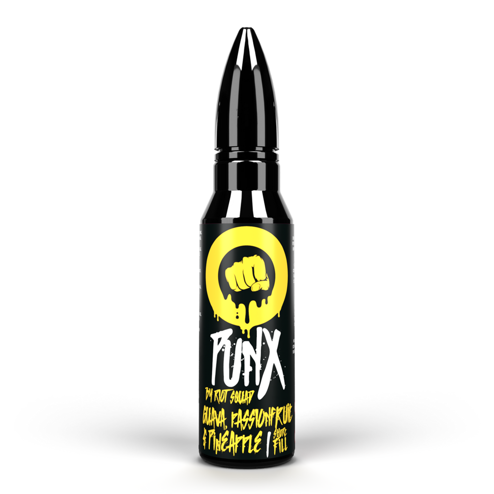 Guava, Passionfruit & Pineapple PUNX BY RIOT 50ML SHORTFILL E-LIQUID