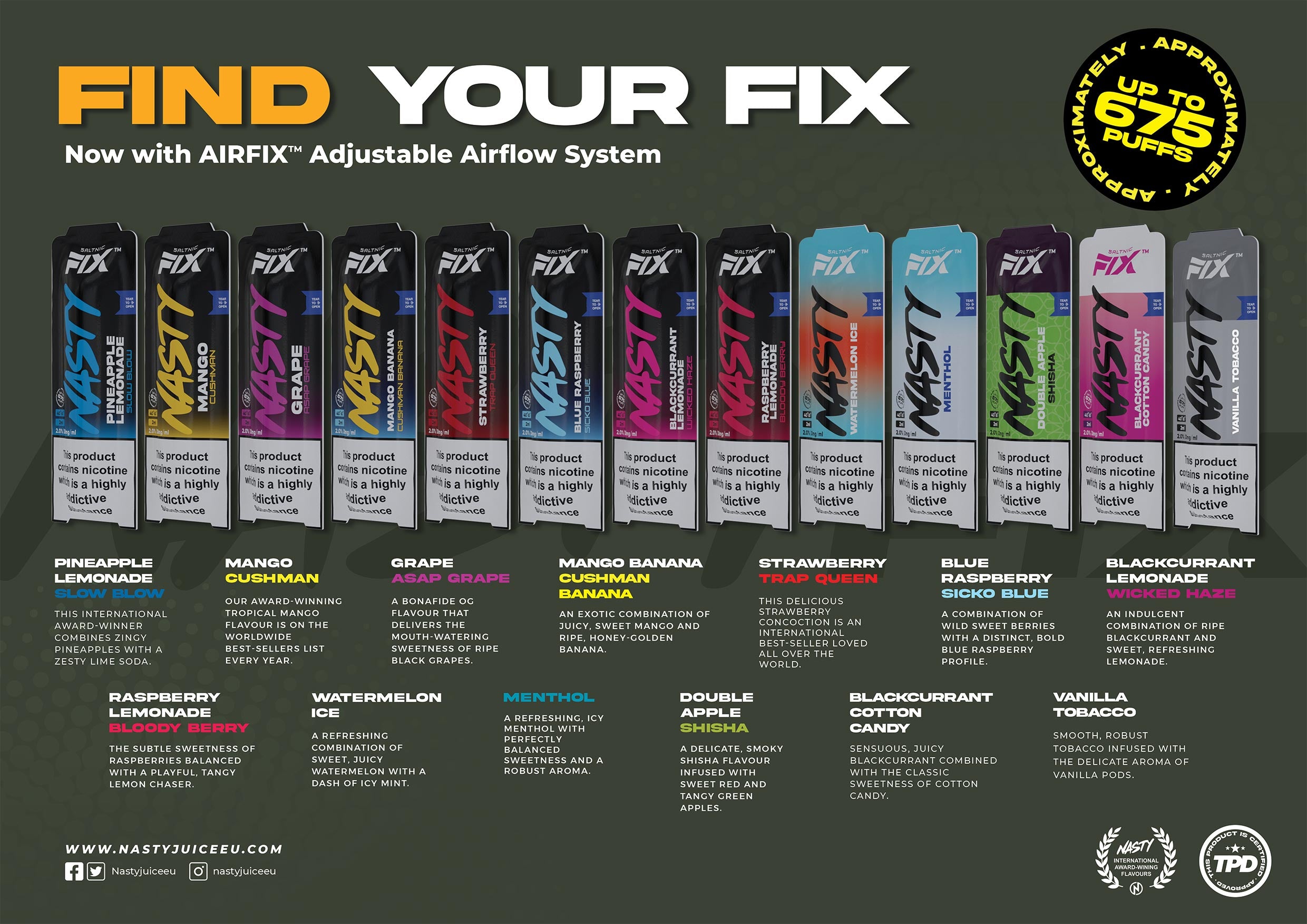 nasty fix disposable vape Nasty Air Fix Disposable – Turnpike Vapes